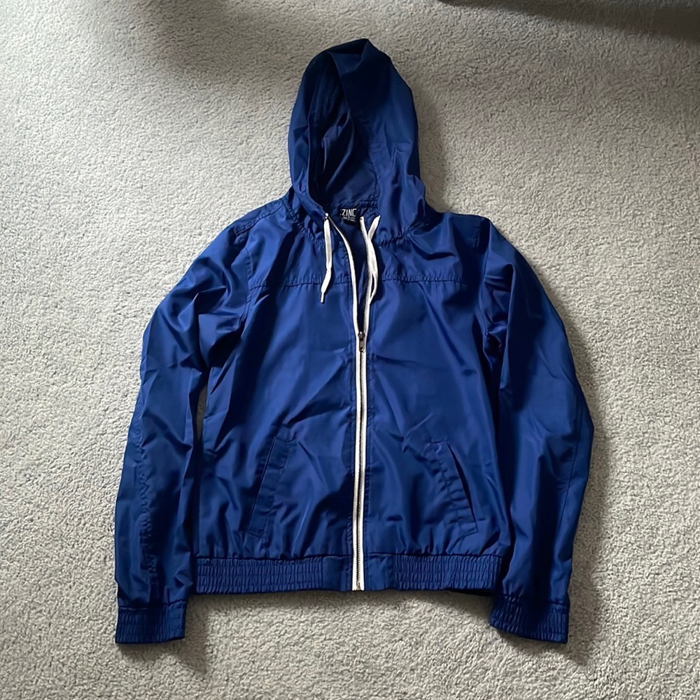 Zine zip-up windbreaker hoodie